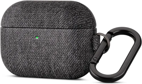Miniatura 20 de Haobobro Funda de piel para AirPods Pro 3, piel seleccionada respetuosa con la piel, con textura de fibra de carbono, hecha a mano, funda rígida