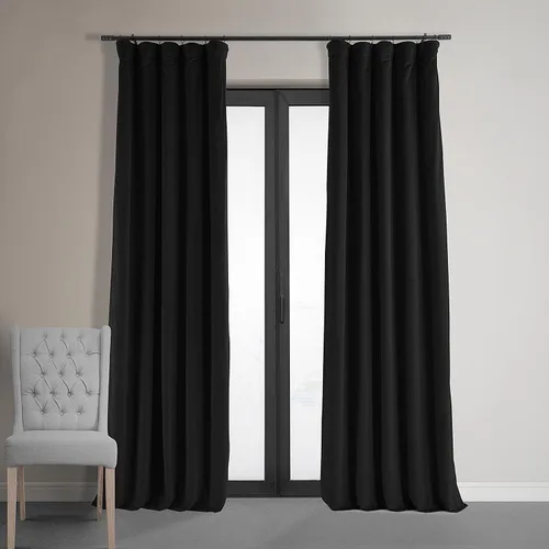 Miniatura 33 de HPD Half Price Drapes Cortinas Opacas Térmicas de Terciopelo Signature para Sala de Estar de 63 Pulgadas de Largo (1 Panel) con Bolsillo para Barra
