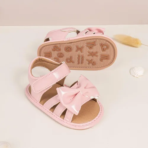Miniatura 163 de Meckior Sandalias de verano con punta abierta y suave de piel sintética para bebés y niñas pequeñas