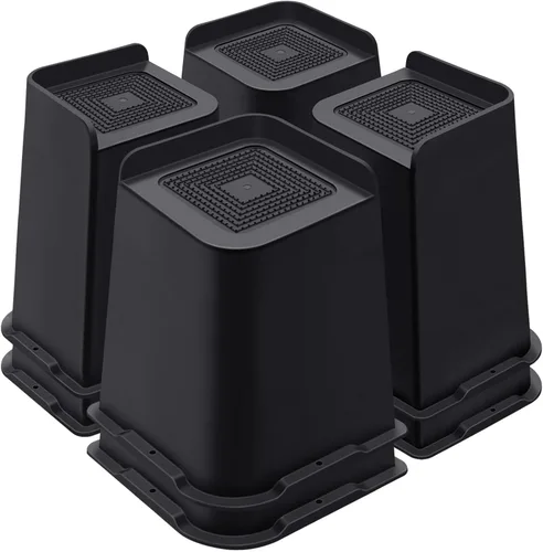 Miniatura 32 de ANNKUT Elevadores de cama de 1 pulgada resistentes, elevadores de muebles para cama, escritorio, mesa, sofá, sofá, elevadores de cama de gran