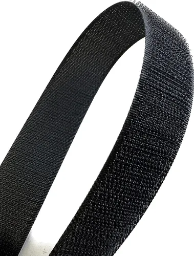 Miniatura 2 de Cinta de nailon con gancho para coser de 1 pulgada, rollo negro de 50 yardas (150 pies)