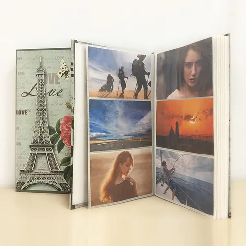 Álbum de fotos de 4 x 6 pulgadas, 300 bolsillos, en caja para álbumes de boda, álbum de fotos familiar, aniversario de bebé, bolsillo, vacaciones,