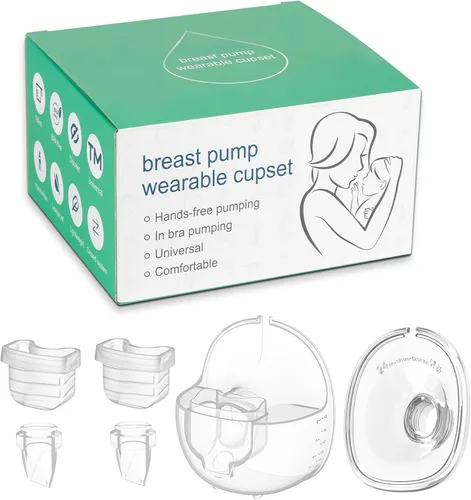 Miniatura 8 de Piezas de extractor de leche portátil, brida de copa colector de leche de 0.94 pulgadas, compatible con Momcozy/TSRETE S9/S10/S12, accesorios