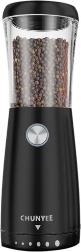 Miniatura 11 de Electric Salt and Pepper Grinder Set - Automatic Stainless Steel Rechargeable Salt and Pepper Grinder Set with Storage Base, Large Capacity, LED