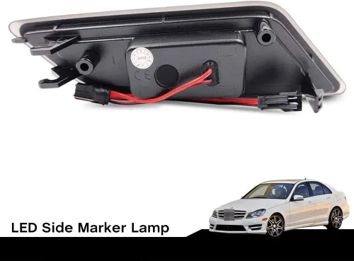 Miniatura 3 de Kit de luz de marcador frontal LED blanco para 2012 2013 2014 Mercedes Benz Pre-LCI W204 LCI C250 C300 C350 C63 AMG Coupe Base Sedan 4 puertas OEM
