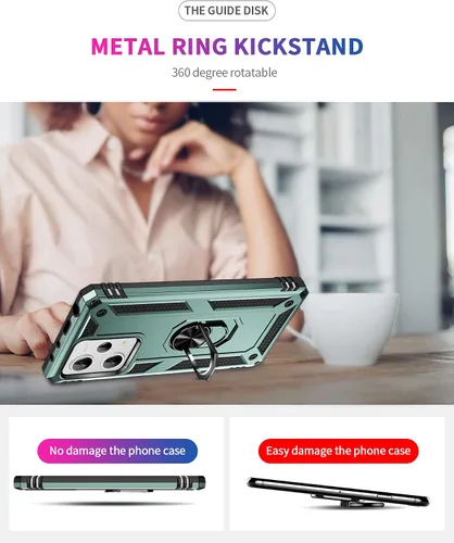 Miniatura 6 de Funda para Xiaomi redmi Note 12 Pro Plus 5G con protector de pantalla, soporte delgado protección militar a prueba de golpes Armor Defender Funda