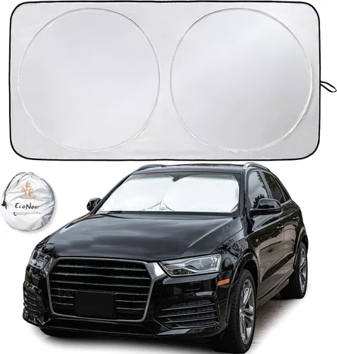 Miniatura 22 de EcoNour Parasol para parabrisas compatible con Hyundai Tucson 2016-2019 2020 2021, visera solar para parabrisas delantero y ventana, bloqueador