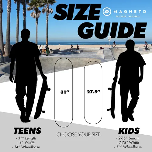 Miniatura 8 de Magneto Complete Cruiser Starter Skateboard