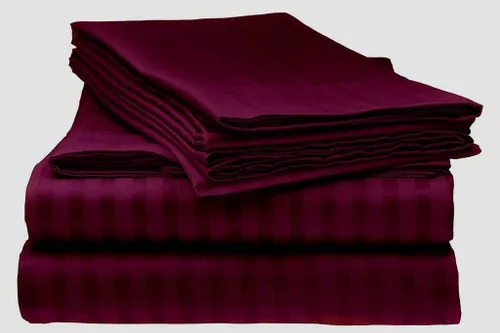 Miniatura 26 de laxlinen Super Suave Calidad 4 Pcs Hoja de cama Set (+ 30 inch) bolsillo extra profundo