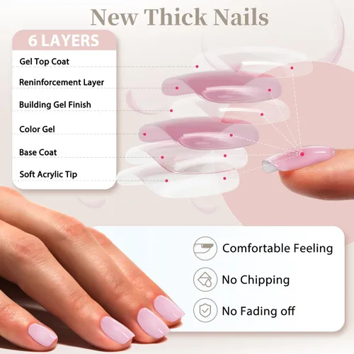 Miniatura 6 de Uñas postizas a presión color naranja claro brillante con forma de almendra, uñas adhesivas para mujeres y niñas, uso diario en 24
