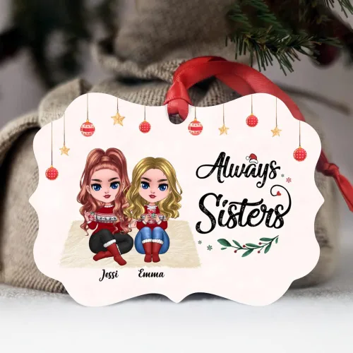 Miniatura 4 de Gossby Adorno de Navidad personalizado para mujeres, regalo de amistad de Navidad personalizado para mujeres con nombre, regalo de Navidad