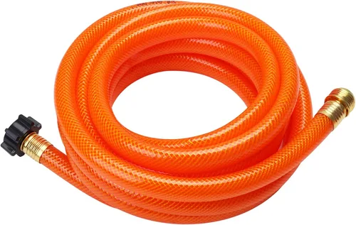 Manguera de descarga de agua negra para rv - Manguera de limpieza del tanque de agua negra para rv, 5/8" x 4.57 metros, Naranja