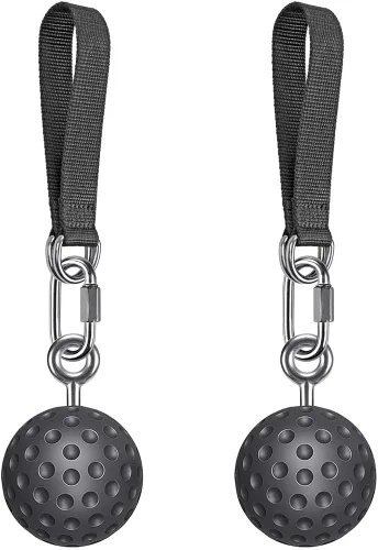 Miniatura 10 de SELEWARE Non-Slip Pull Up Power Balls, Rock Climbing Grips for Strength Training, Forearm and Hand Exerciser for Chin Up Bar, Kettlebell, Barbell