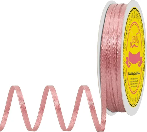 Miniatura 153 de Cinta de satén blanca antigua de doble cara de 1-1/2 pulgadas x 50 yardas, cinta de poliéster para envolver regalos, día de San Valentín, bodas