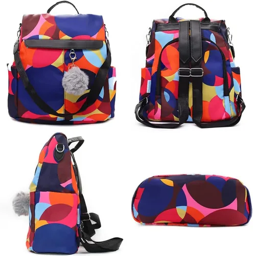 Miniatura 15 de Mochila para mujer, impermeable, antirrobo, bolsa de viaje, estiloA , L, Mochila