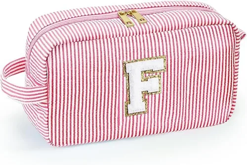Miniatura 5 de Bonita bolsa grande de cosméticos de viaje, neceser con cremallera, bolsa de almacenamiento de maquillaje, bolsa de viaje, fiesta, boda, artículos