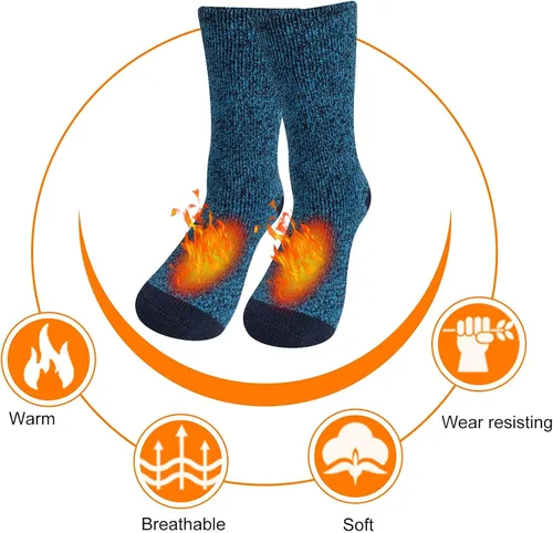 Miniatura 5 de Thermal Socks for Men, Thick Warm Cold Weather Heated Socks for Winter