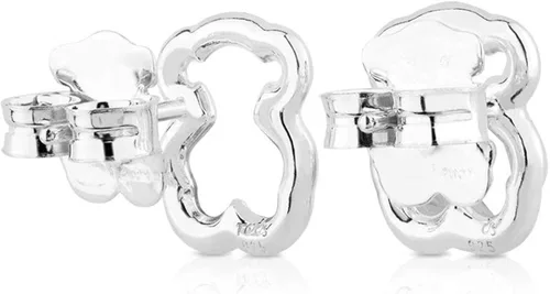Miniatura 3 de TOUS Nuevo carrusel - Pendientes con cierre de presión en plata de ley - Medida del oso Contorno de 05in Plata de ley
