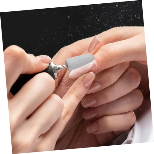 Miniatura 7 de POPETPOP 2 unids Bits Nail Grinding Head Silicon Bit para Nail Drill Manicura Set para máquina de manicura eléctrica