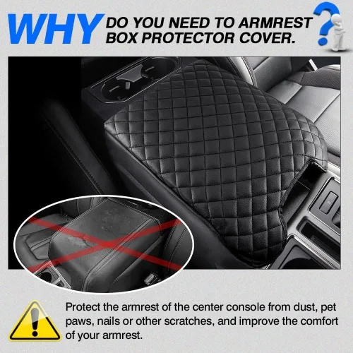 Miniatura 2 de Autorder - Funda para la consola central para Ford F150 2015-2020 / F250 F350 F450 2017-2022 / Expedition 2018-2024 Accesorios para reposabrazos