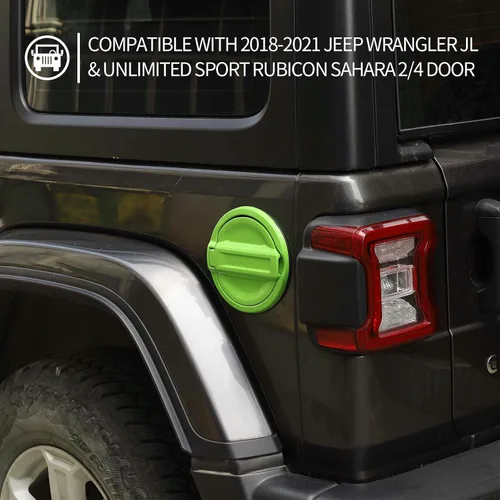 Miniatura 5 de Funda para tapa de tanque de gasolina para llenado de combustible JL para Jeep Wrangler JL 2018-2025 y Unlimited Sport Rubicon Sahara de 2/4