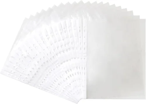 Paquete de 20 protectores de hojas transparentes, 9.17 x 12 pulgadas, reutilizables, borrables, para guardar recetas, fotos, documentos importantes,
