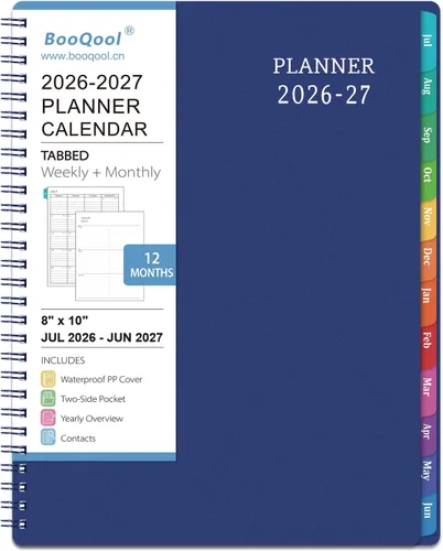 Miniatura 12 de Agenda 2026 – Agenda con calendario 2026, 8 x 10 pulgadas, enero 2026 – diciembre 2026, 2026, planificador semanal y mensual, fuerte encuadernación