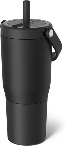 Miniatura 25 de BrüMate Resa - Vaso de viaje 100% a prueba de fugas de 25 onzas con asa y pajilla, popote SoftSip flexible, funda de silicona para mayor