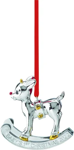Lenox 893696 Adorno de Rudolph para la primera Navidad del bebé 2022