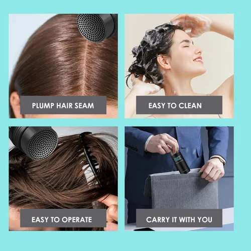 Miniatura 6 de Kavya Polvo de fibra capilar de 0.97 oz, marrón medio, sin perfume, forma de polvo, adultos, cabello delgado, unisex para adultos