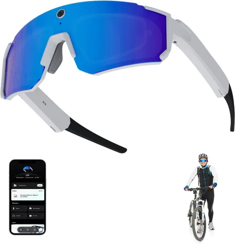 Miniatura 8 de Gafas inteligentes, gafas de sol polarizadas con lentes que cambian de color, resistente al agua IP65, control táctil, llamadas manos libres, marco