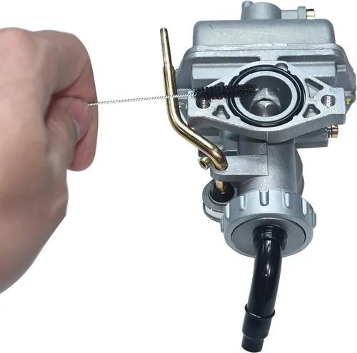 Miniatura 3 de Limpiador de chorro de suciedad de carbón para carburador, juego de 10 agujas de limpieza + 5 cepillos de nylon para motocicleta, ATV, ciclomotor
