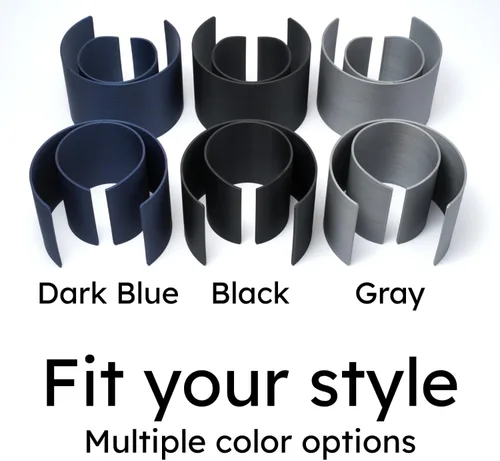 Miniatura 5 de C² Adaptador Inserto Flexible Delgado de Portavasos para Latas de Automóvil (Negro, EE.UU. (x2)) - Fabricado en EE.UU. - Asegura Bebidas Energéticas