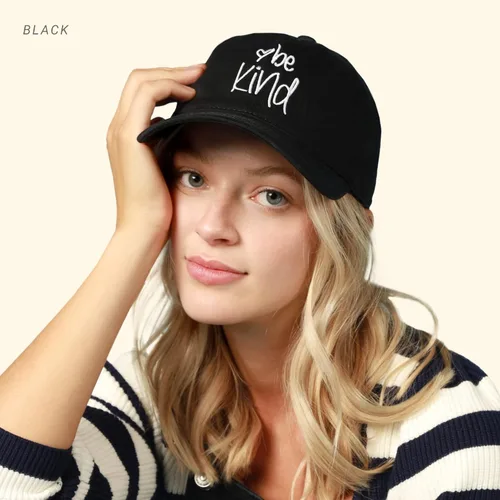 Miniatura 4 de CHOK.LIDS Be Kind Trendy - Gorra de béisbol para mujer, unisex, de algodón, estilo polo, divertida, de temporada, para viajes al aire libre