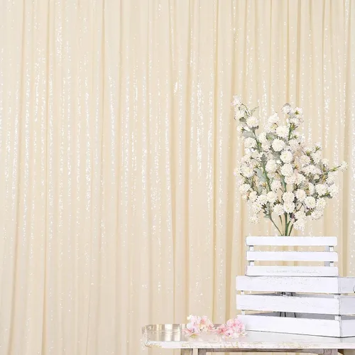 Miniatura 8 de ShinyBeauty PHOTOBOOTH - Fondo de tela de lentejuelas, telón de fondo de boda, telón de fondo óxido, cortinas de lentejuelas, cortinas de Negro