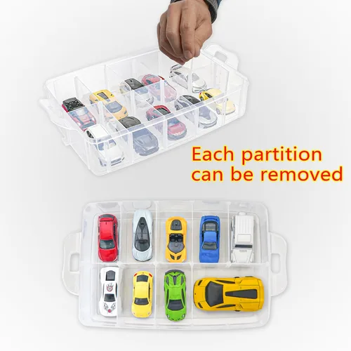 Miniatura 4 de YYDS Estuche de almacenamiento para 30 ruedas calientes, organizador de almacenamiento de autos de juguete para autos de caja de cerillas, soporte