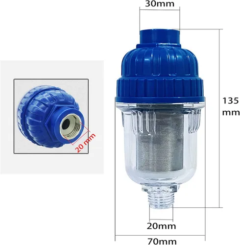 Miniatura 2 de Filtros de ducha de agua dura, filtros de cabezal de ducha para filtrar sedimentos y otras impurezas, purificadores de agua de grifo domésticos