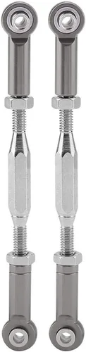 Varillas de dirección de camión a control remoto, 2 varillas de aleación de aluminio para barra de dirección a escala 1/10, camión a control remoto,