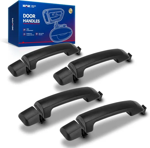 KAX Manija de puerta exterior de ABS para conductor, 4 piezas, compatible con Toyota Tundra 2007-2019; reemplaza