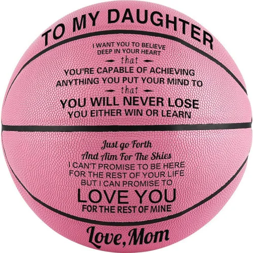 Miniatura 9 de KAAYEE Baloncesto grabado para nieto, baloncesto grabado para hijo de parte de mamá papá, regalos de baloncesto personalizados de 29.5 pulgadas