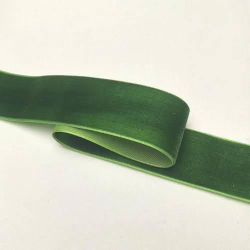 Miniatura 5 de Chenkou Craft Lotes de cinta de terciopelo verde de 25 yardas/rollo de 1 1/2 pulgadas a granel de Navidad (verde, 1 1/2 pulgadas)