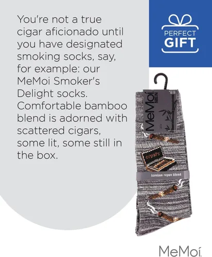 Miniatura 13 de MeMoi Smoker's Delight Cigar Rayan Blend - Calcetines para hombre