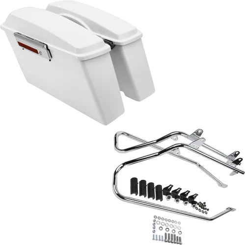 Miniatura 9 de SLMOTO Alforjas rígidas para Harley Electra Road King Glide 1994-2013 peltre Denim
