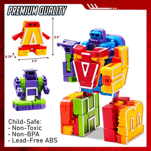 Miniatura 6 de JOYIN Juguetes de Robots del Alfabeto para Niños, Juguetes de Aprendizaje ABC, Alphabots, Letras, Juguete Educativo para Niños Pequeños, Premios
