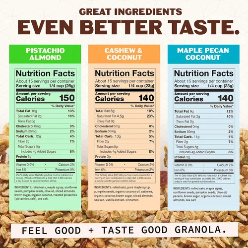 Miniatura 2 de Hudson Henry Granola Coconut Lovers - Paquete variado de granola sin gluten horneada en lotes pequeños con jarabe de arce puro, coco orgánico