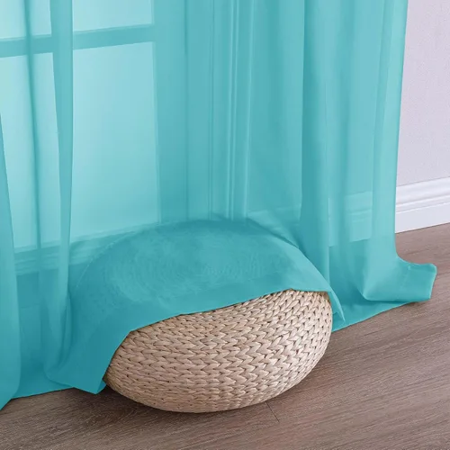 Miniatura 73 de OVZME Cortinas traslúcidas, ligeras, suaves, para estudio, sala de estar y dormitorio, juego de 2 paneles, 42 pulgadas de ancho x 84 pulgadas