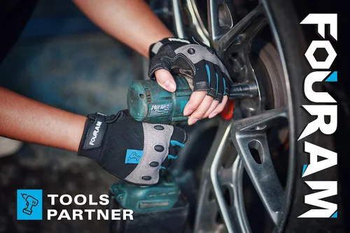 Miniatura 6 de FOUR-AM Guantes de trabajo para hombre, guantes mecánicos sin dedos, antichoque, anticolisión para hombres y mujeres