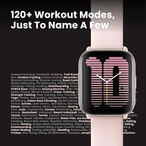 Miniatura 3 de Amazfit Active Reloj de 1.65 pulgadas, con IA de fitness y entrenador de sueño y GPS, compatible con Alexa, llamadas y música Bluetooth, batería: 14