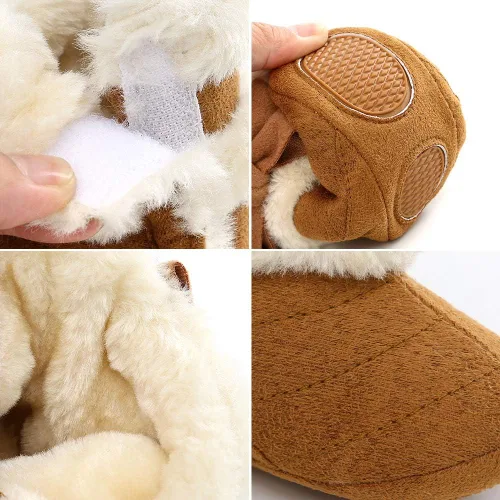 Miniatura 4 de Timatego Botas vaqueras con borlas para bebé, con cremallera lateral, antideslizantes, para bebés, bebés, para primer caminante, cálidos