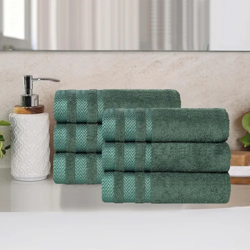 Miniatura 22 de Superior Juego de toallas de algodón de 9 piezas, toallas absorbentes suaves de felpa, artículos esenciales de baño, ducha, lujo, esponjosas
